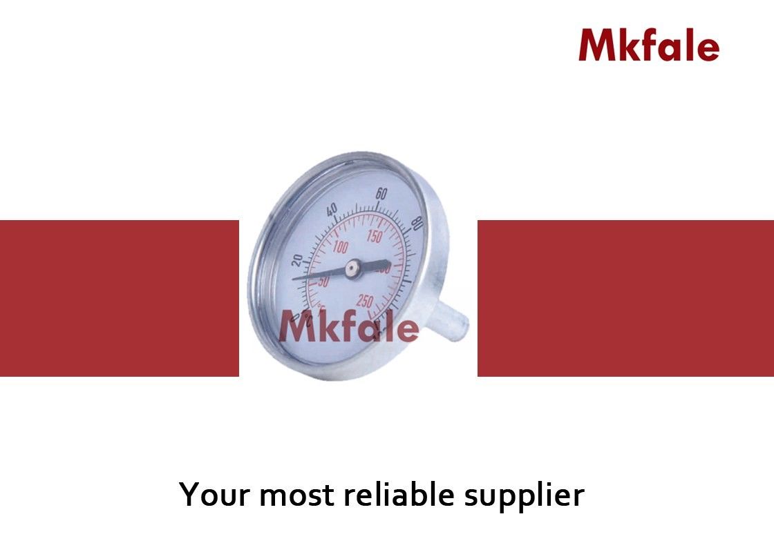 SMKA Aluminum  Bimetallic  Thermometer  With Center Back Stem Double Scale Type