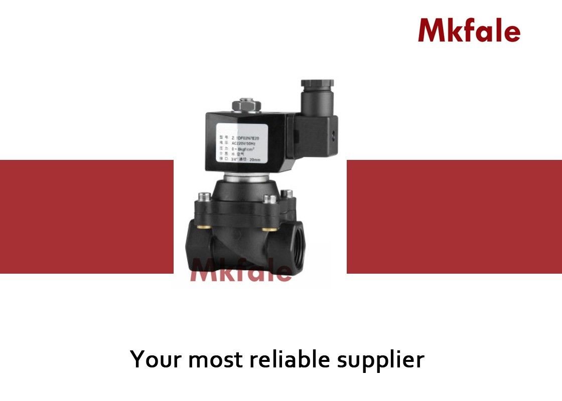 Zero Press Small Plastic Water Valves , Two Way Solenoid Valve 0 - 8 Kgf / Cm² Pressure