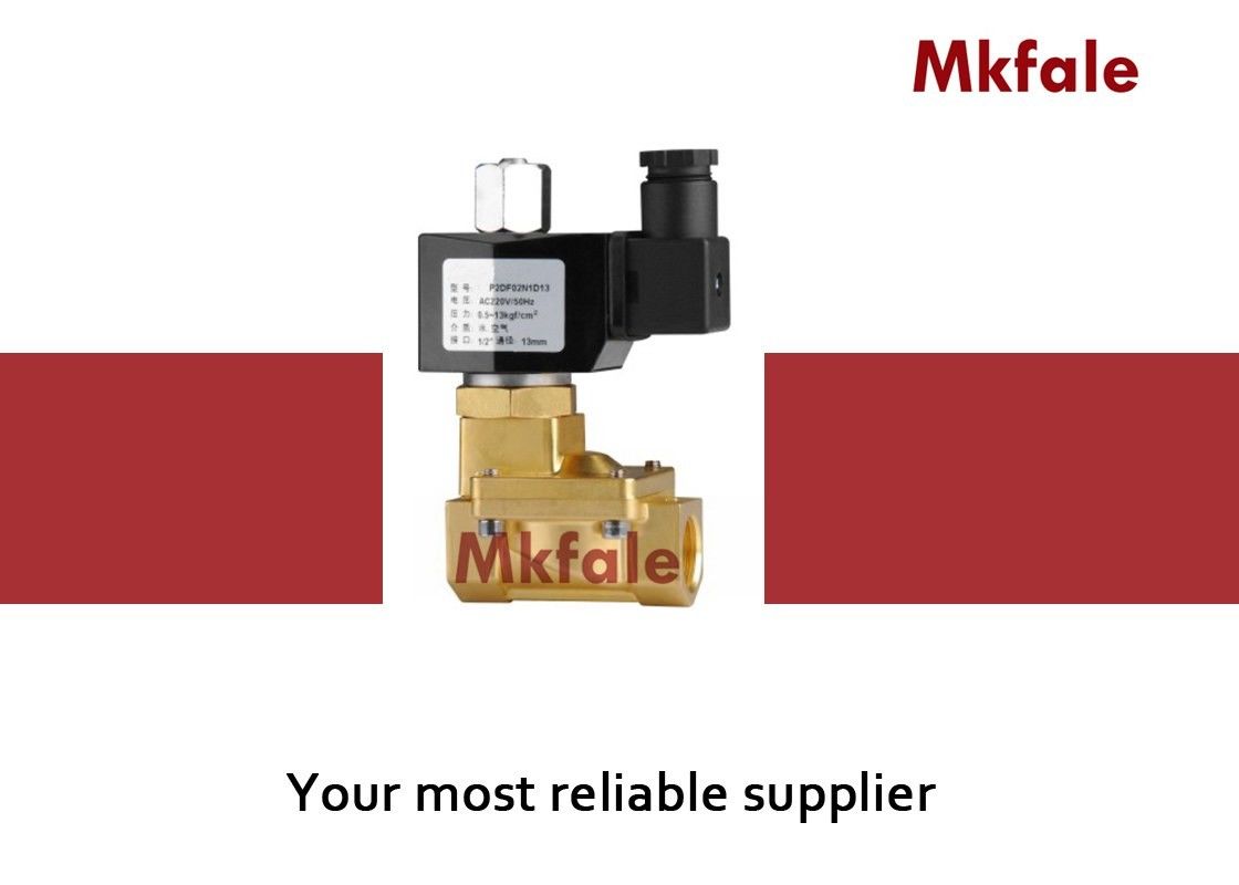 High Pressure Solenoid Shut Off Valve For Water With Forged Brass Body